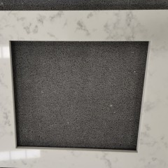 White quartz countertops